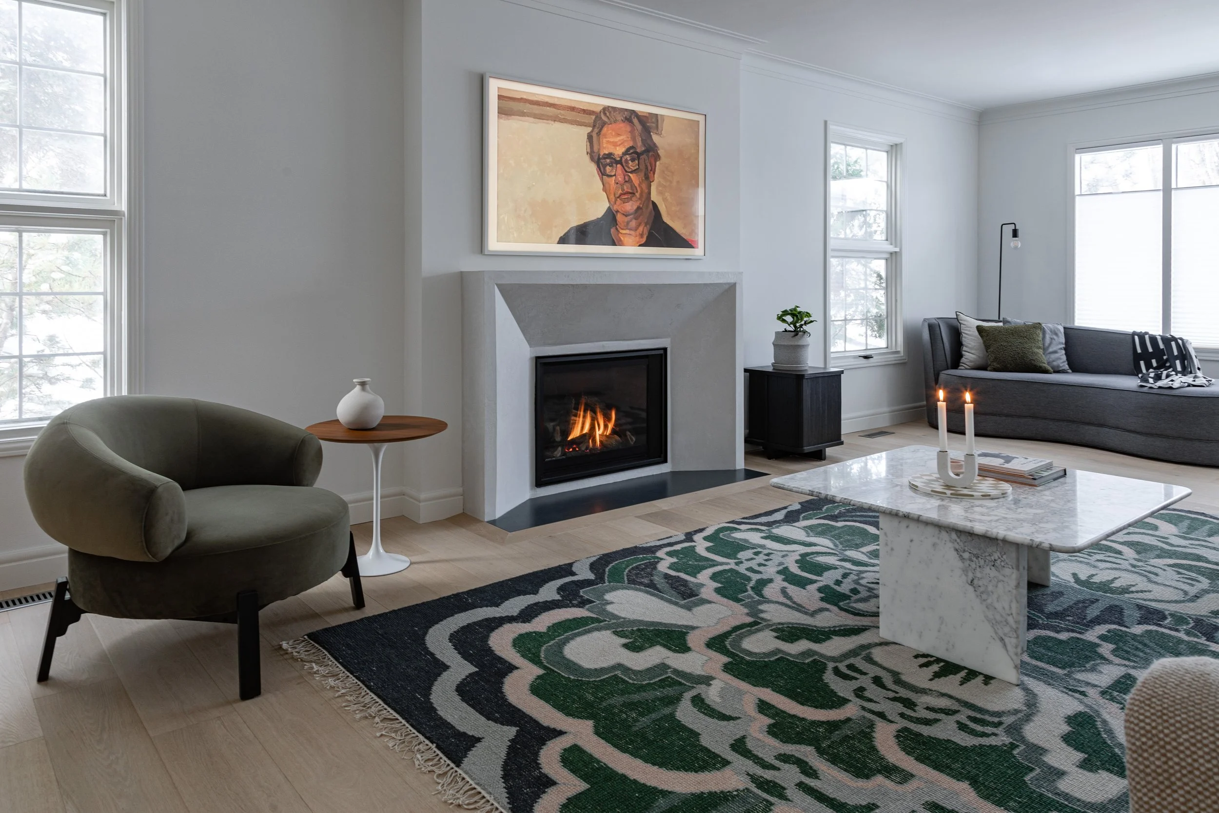 Winnipeg residential living room by Canvas Design Studio