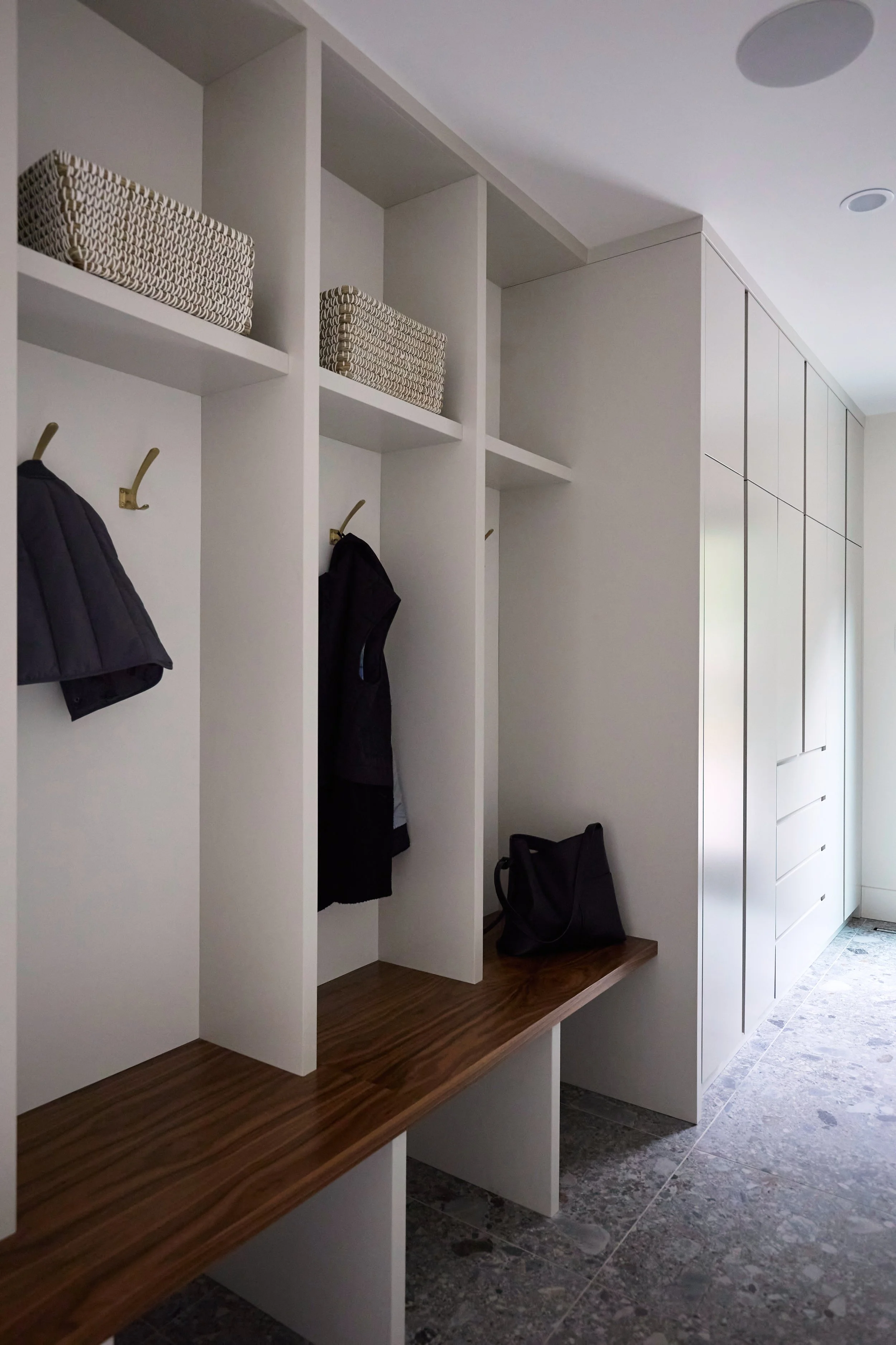 Winnipeg residential mudroom by Canvas Design Studio