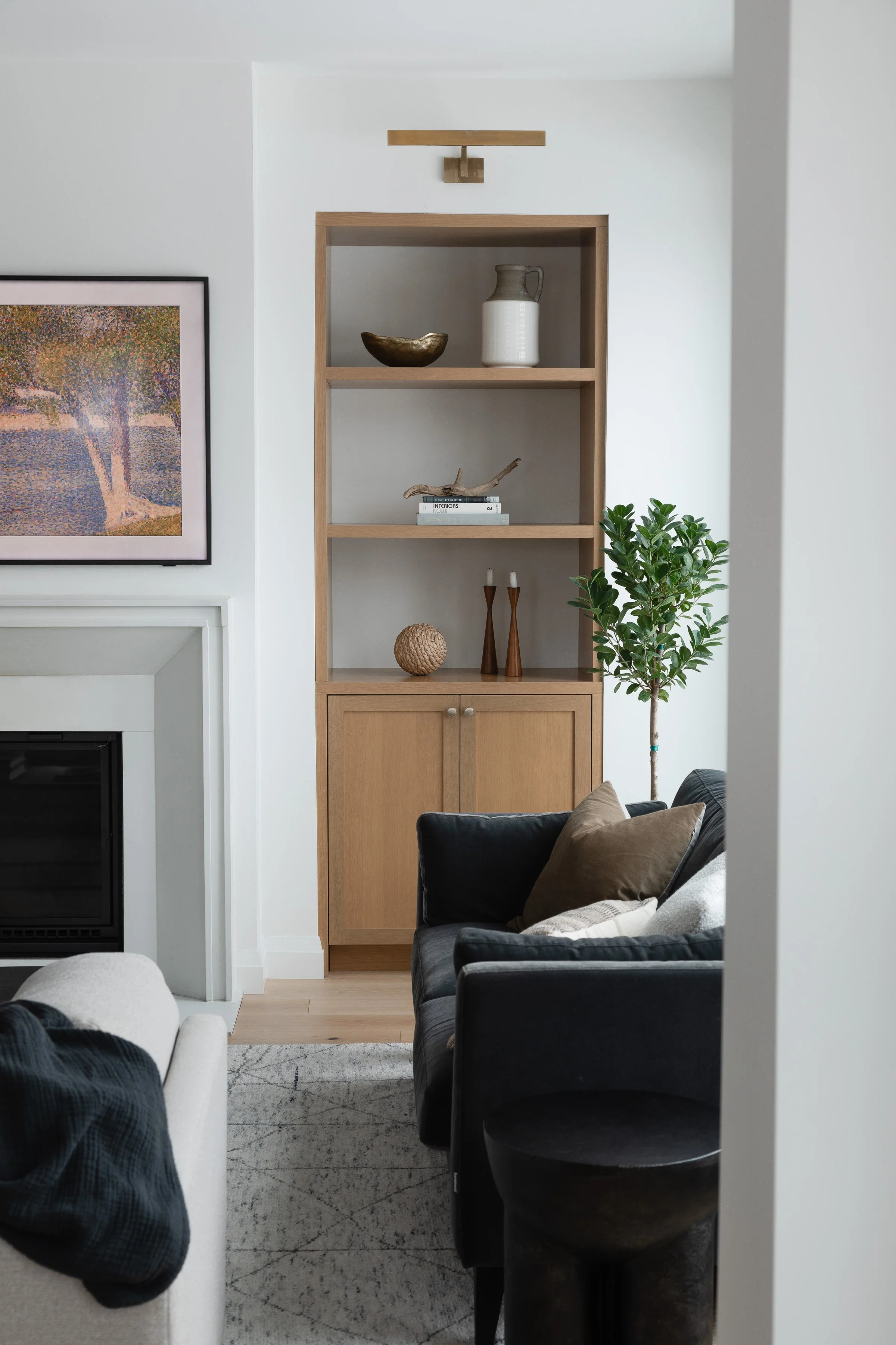 Winnipeg residential living room by Canvas Design Studio