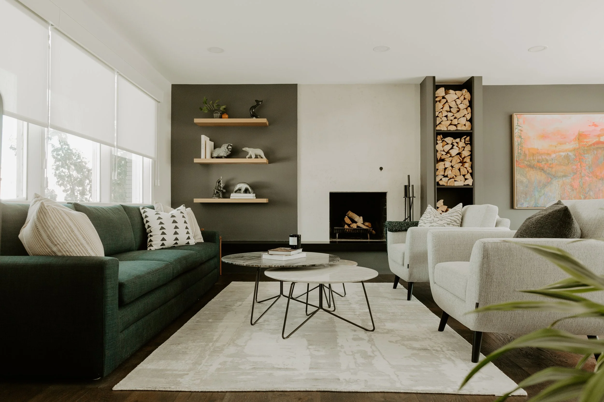 Winnipeg residential living room by Canvas Design Studio