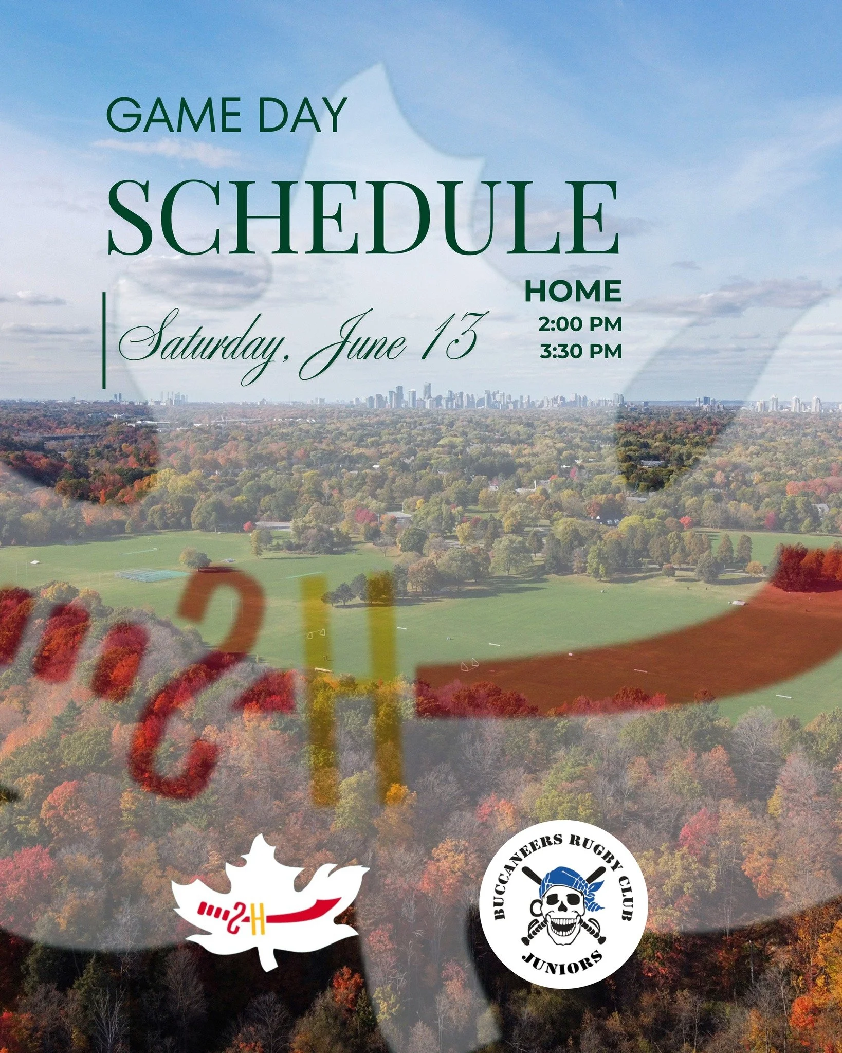 Home. For the first time at Sunnybrook Park.

Saturday, June 13. Two games.

2nds kick off at 2:00 PM. 1sts at 3:30 PM.

Come out and show the lads what Green and White sounds like at home.