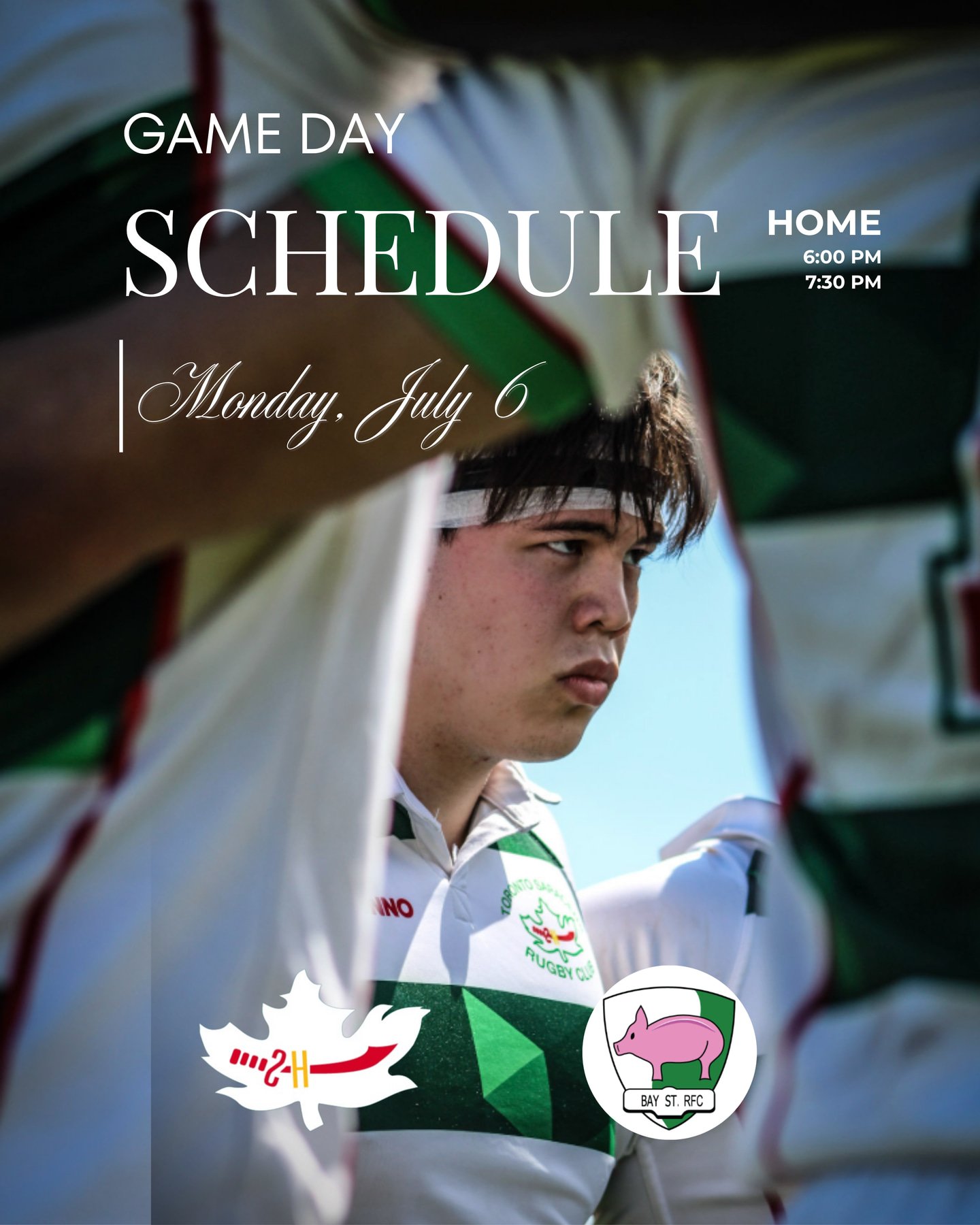 Game day is here.

Two fixtures at home tonight. The lads take the pitch at 6:00 PM and 7:30 PM. 

Green and White.