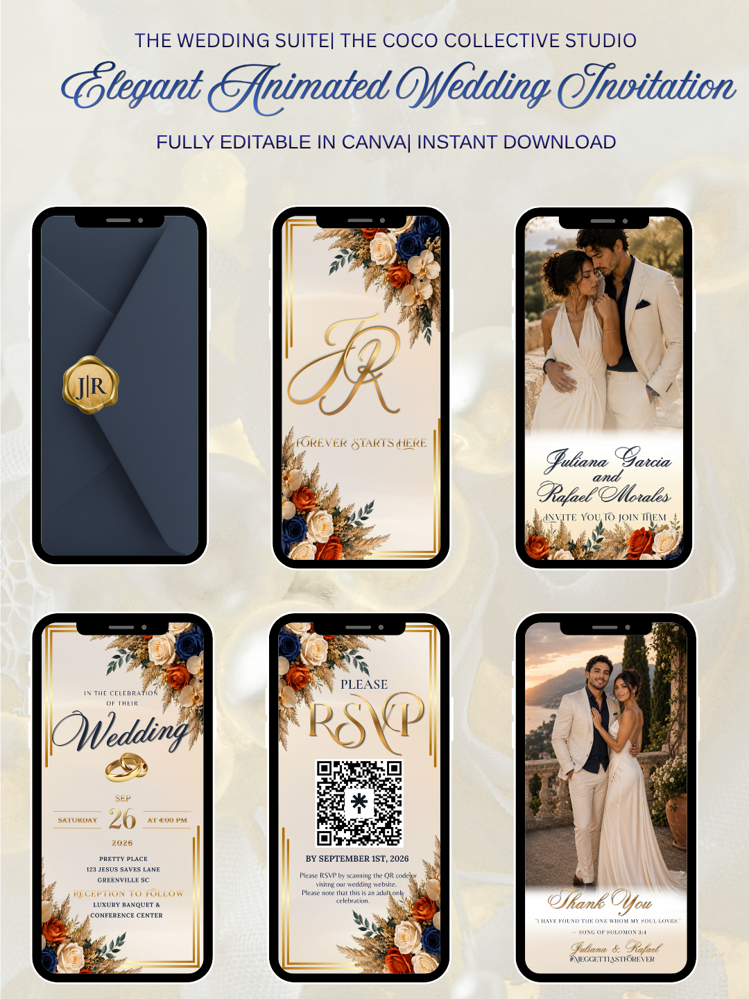 Ivory Elegance Edit — Cream Wedding Invitation Template