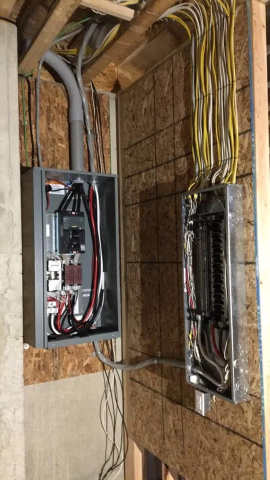 Tatman Electric licensed electrician installing electrical panels and wiring in Pittsburgh PA home