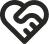 An illustration of a two hands shaking in the shape of a heart. Icon used to symbolize respect.