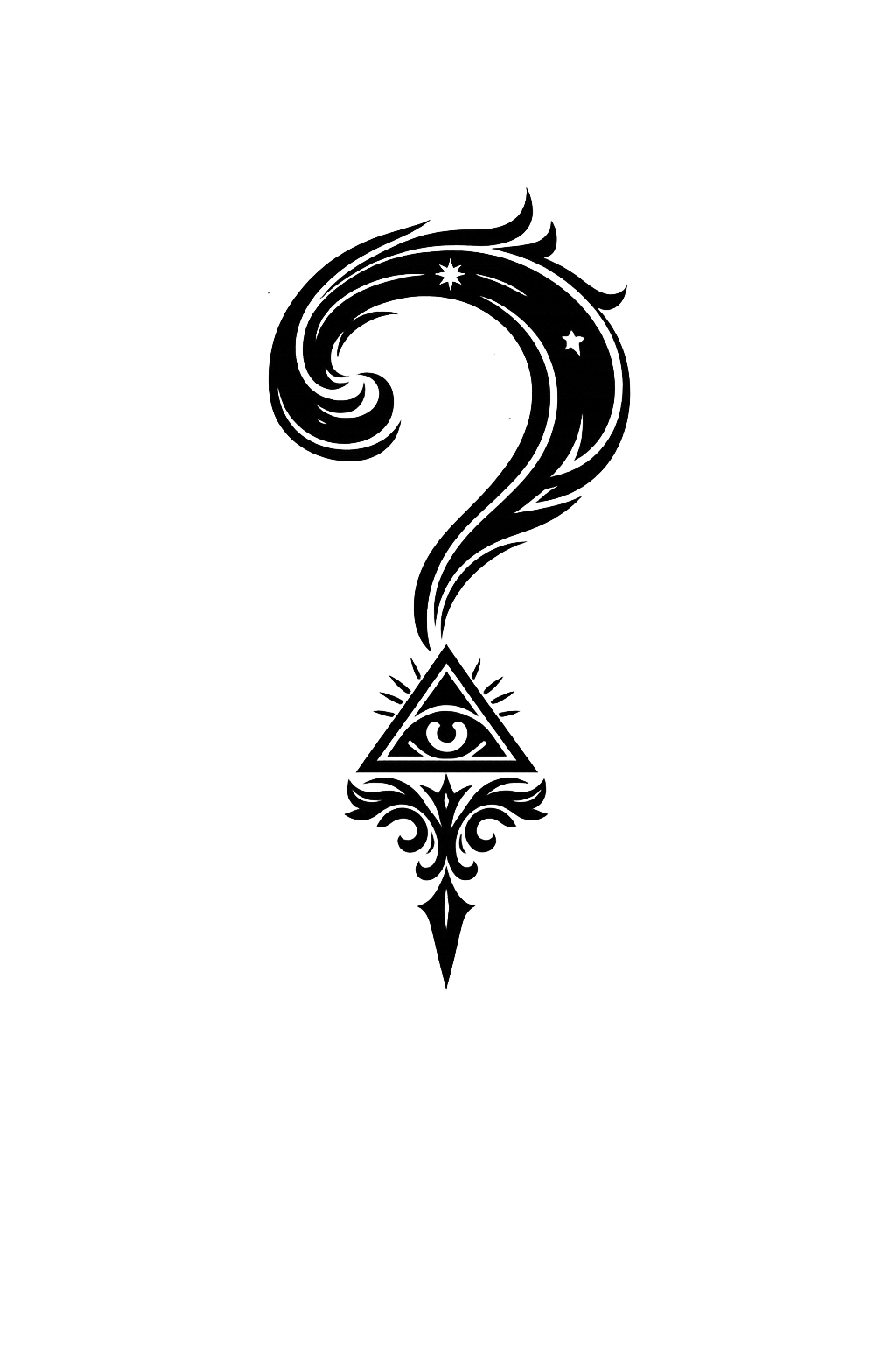 Black and white diagram of a star-shaped bulb with decorative roots, featuring annotations and numbered steps surrounding it.