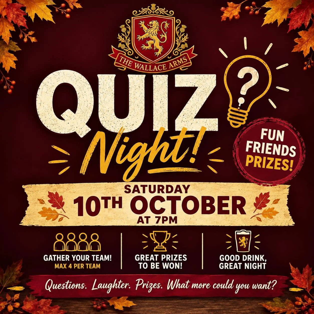 One for the diary! There was barely a spare seat in the house last time so you don&rsquo;t want to be late!