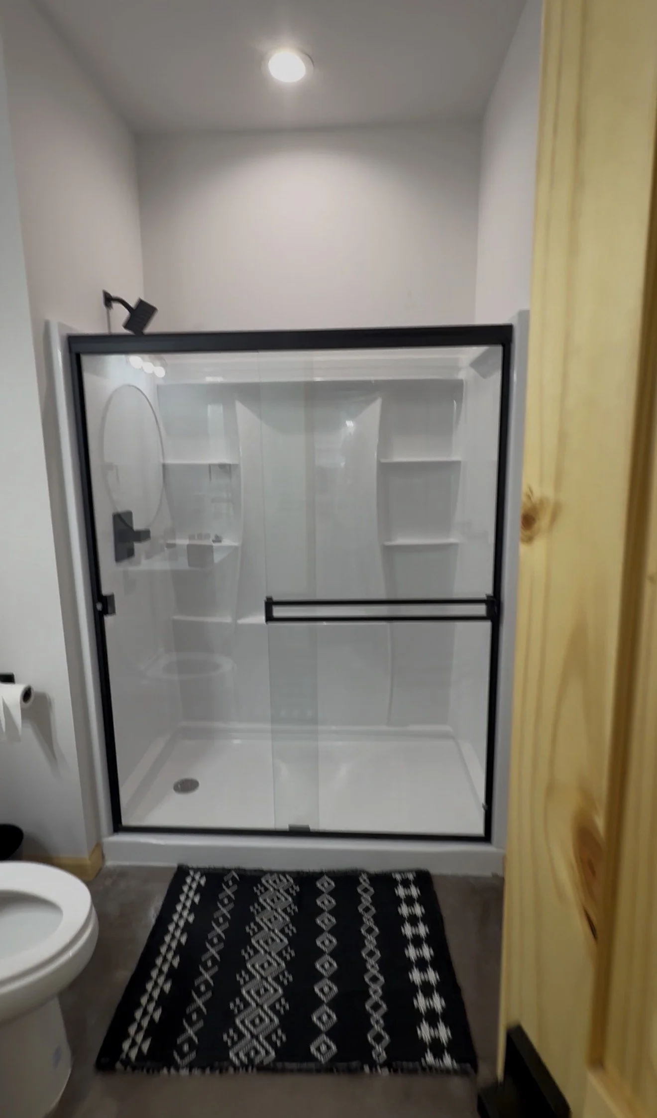 Walk in showers in both bathrooms