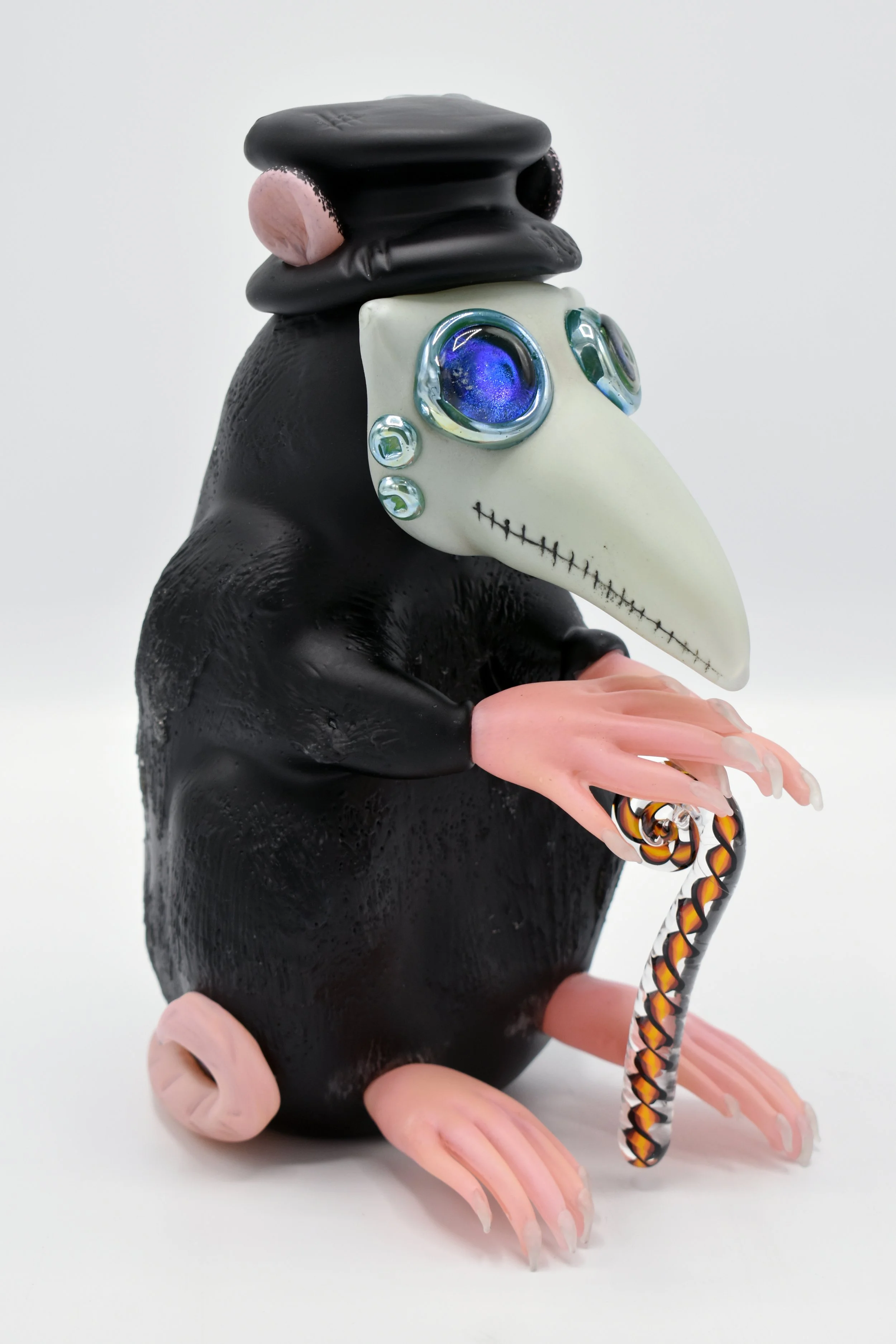 Plague Rat
Hot Sculpted Glass
11” X 6” X 8” (H x W x D)
2026