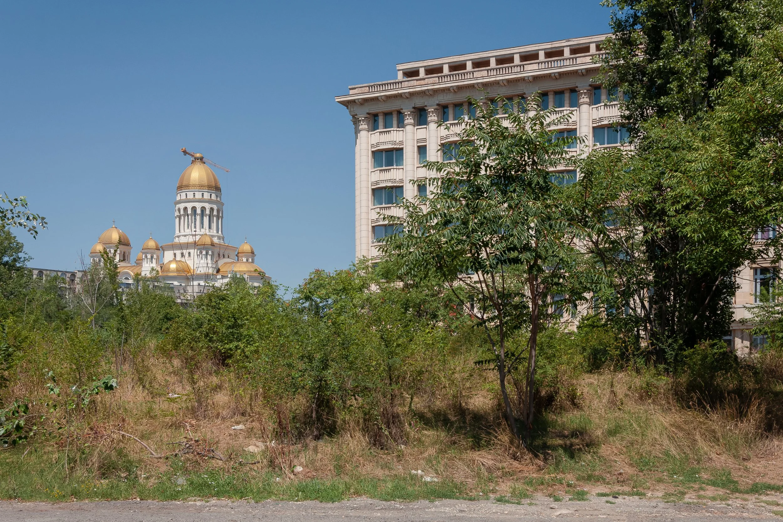 Catedrala Mantuirii Neamului and Academia Romana from Uranus neighbourhood Bucharest