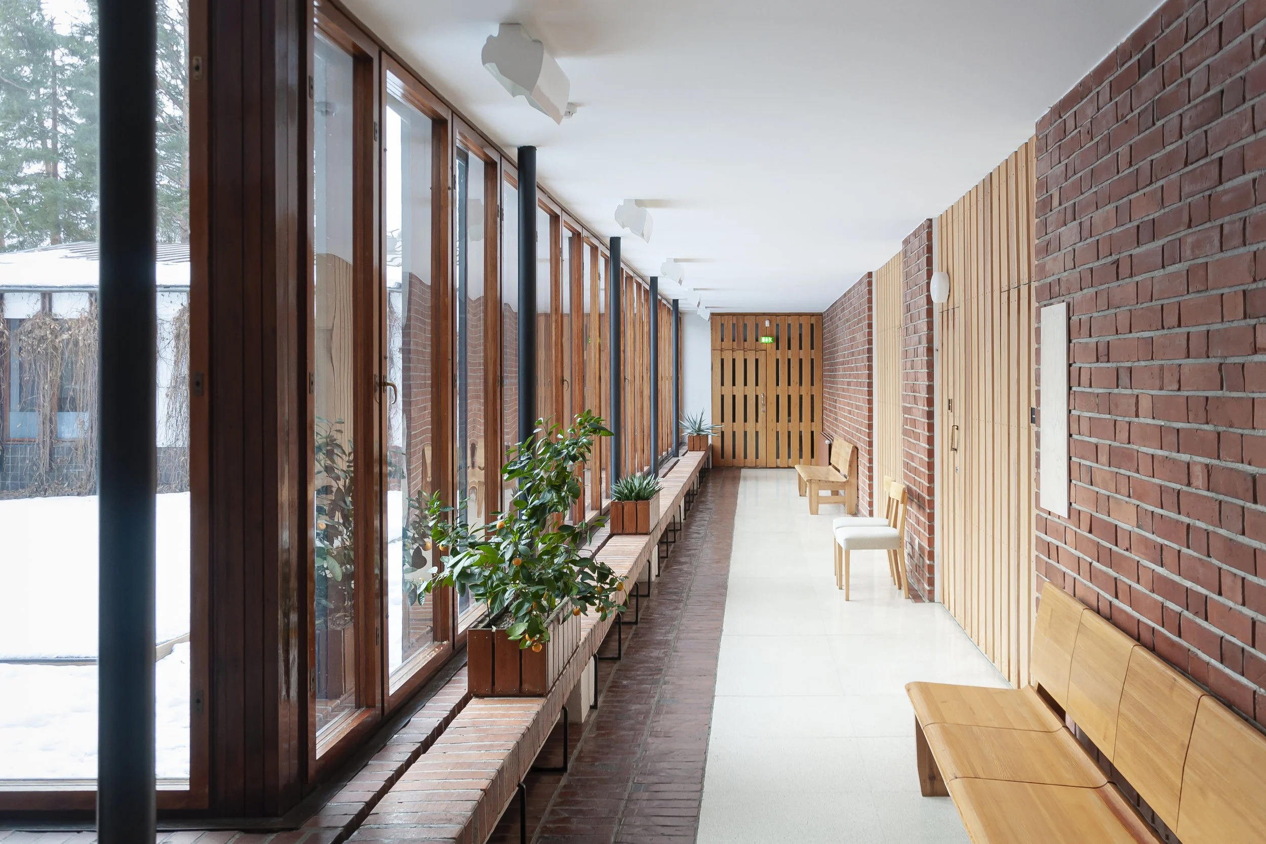 Säynätsalo Town Hall, Alvar Aalto - Corridor