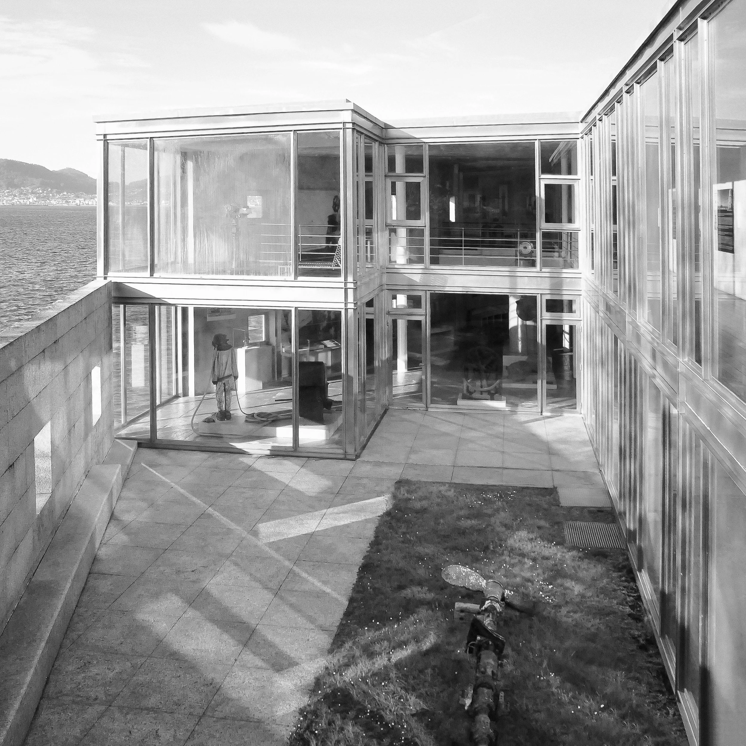Museo do Mar de Galicia Vigo, Aldo Rossi & César Portela - Courtyard