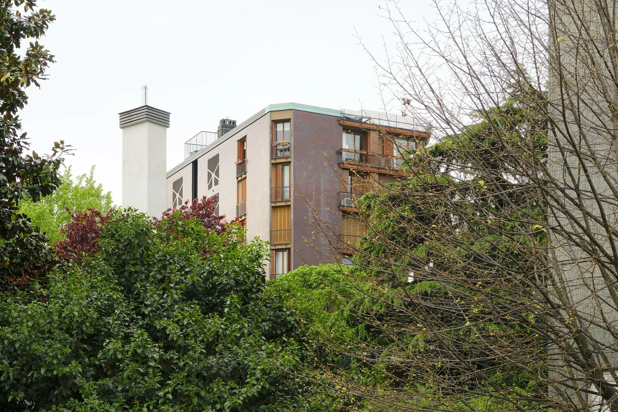 Apartment building Via Massena 18 Milano, Luigi Caccia Dominioni