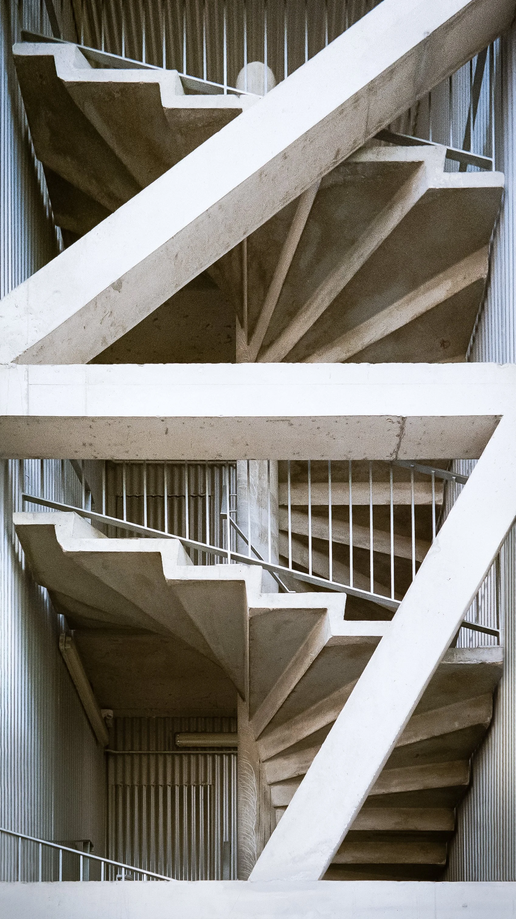 59 Dwellings in Jardin Neppert Mullhouse, Lacaton & Vassal - Stair detail