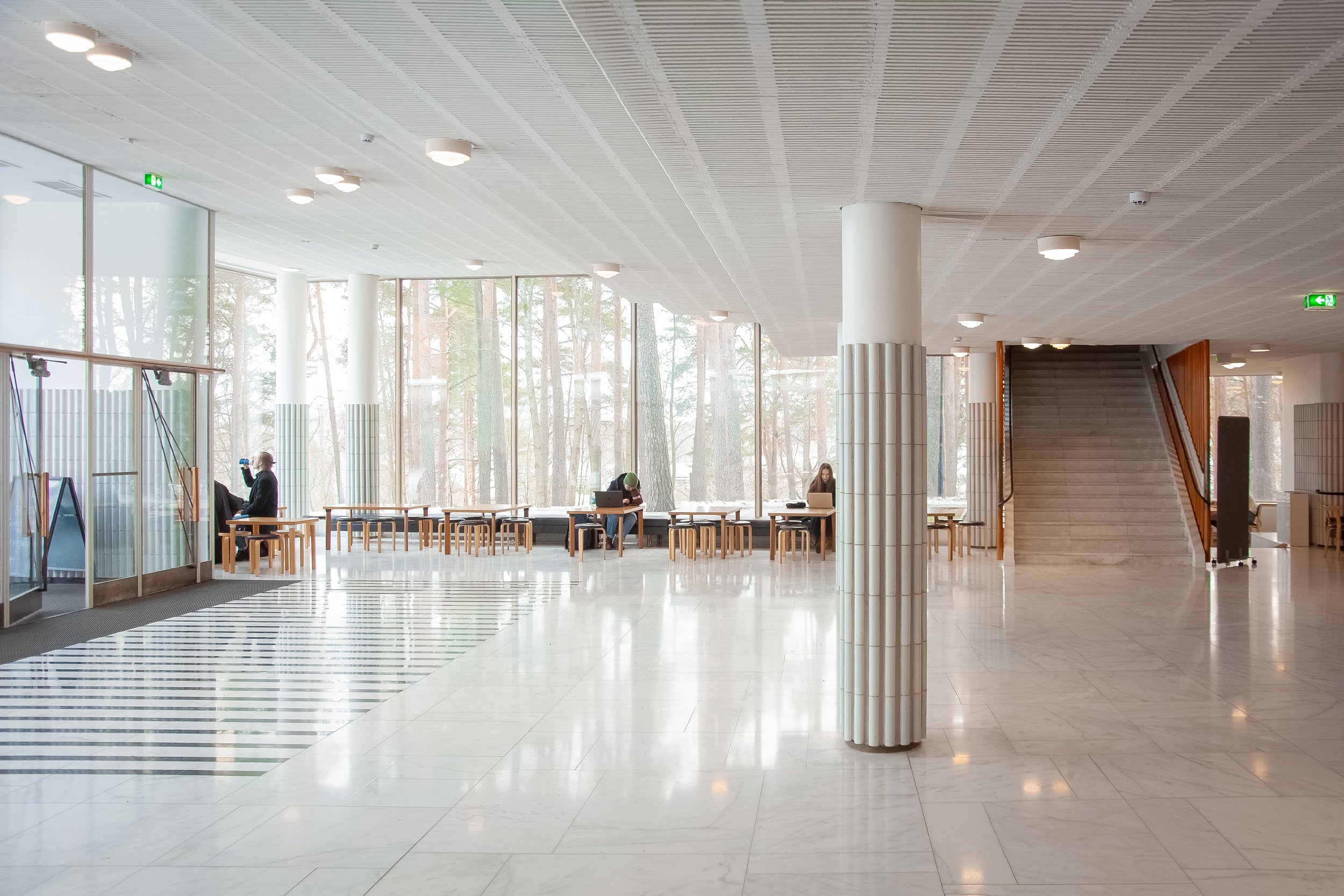 Jyväskylä University Campus, Alvar Aalto - Entrance foyer