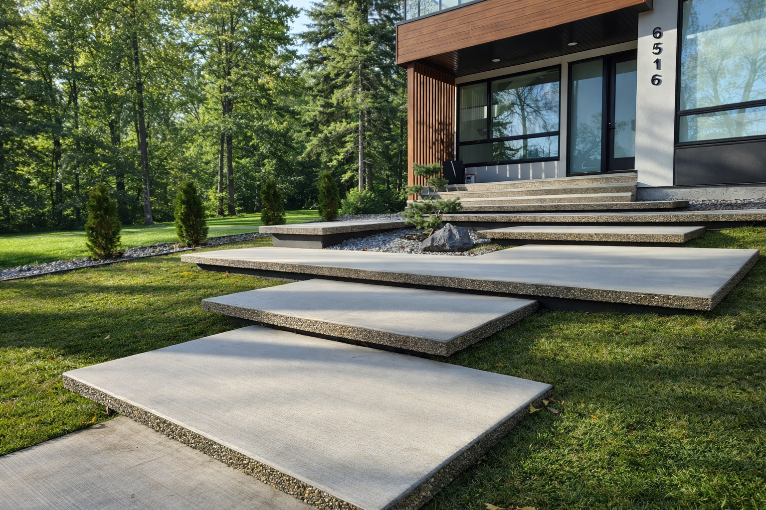 Edmonton Infill Concrete Staircase