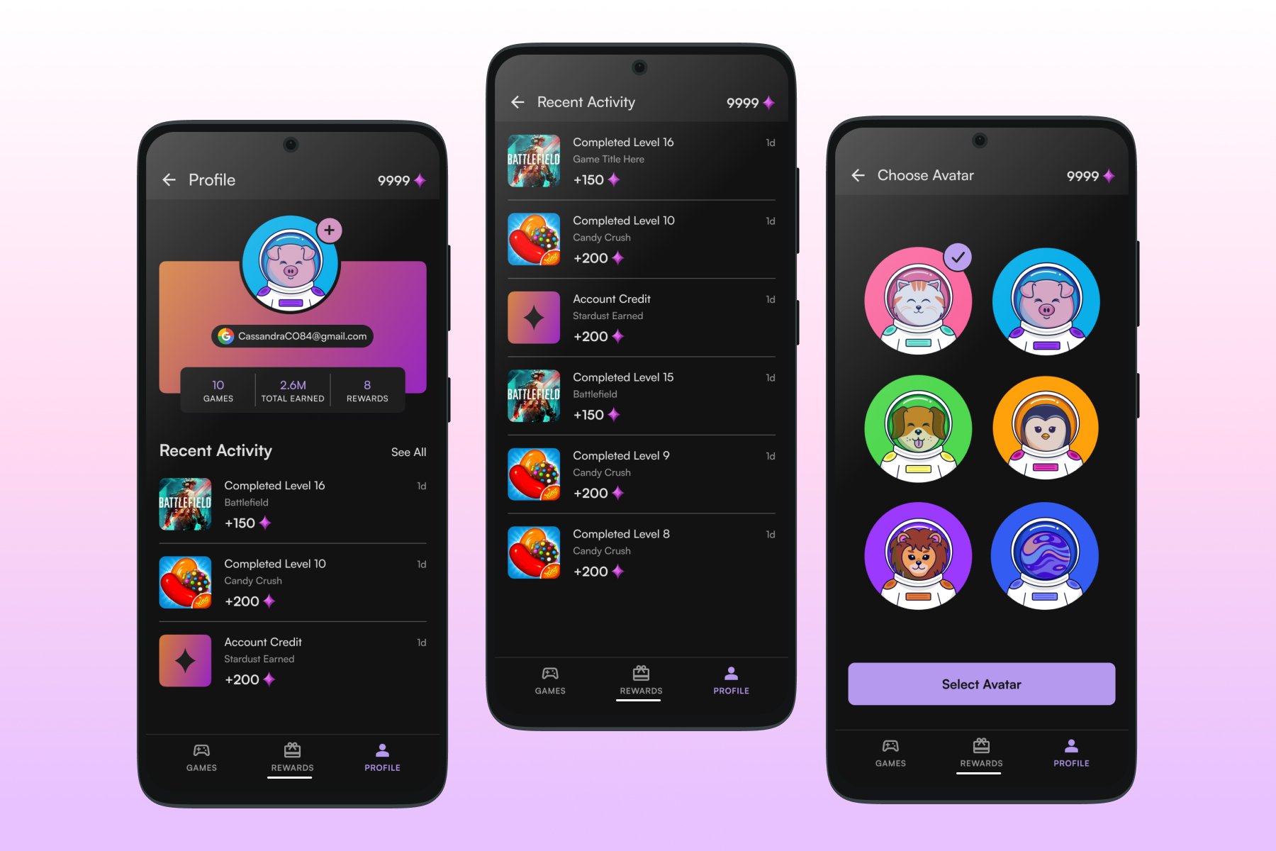 UX/UI For Cosmic Rewards