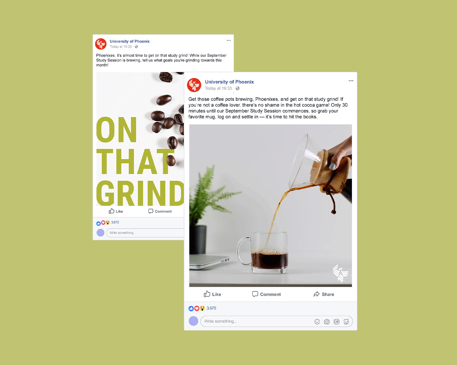 Social Media Design for University of Phoenix