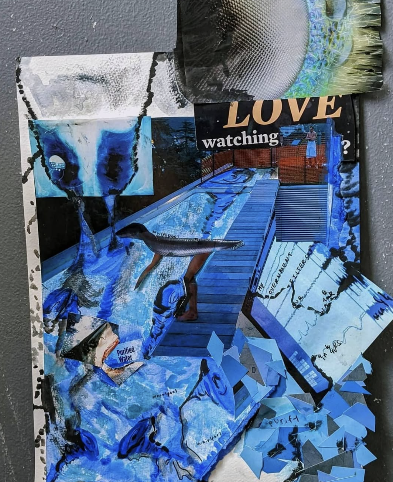 Collage for collage and assemblage class in undergrad 