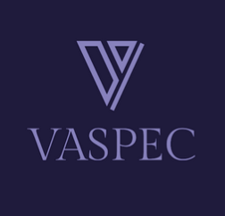 Logotipo de VASPEC, identidad empresarial por Estudio Monóculo