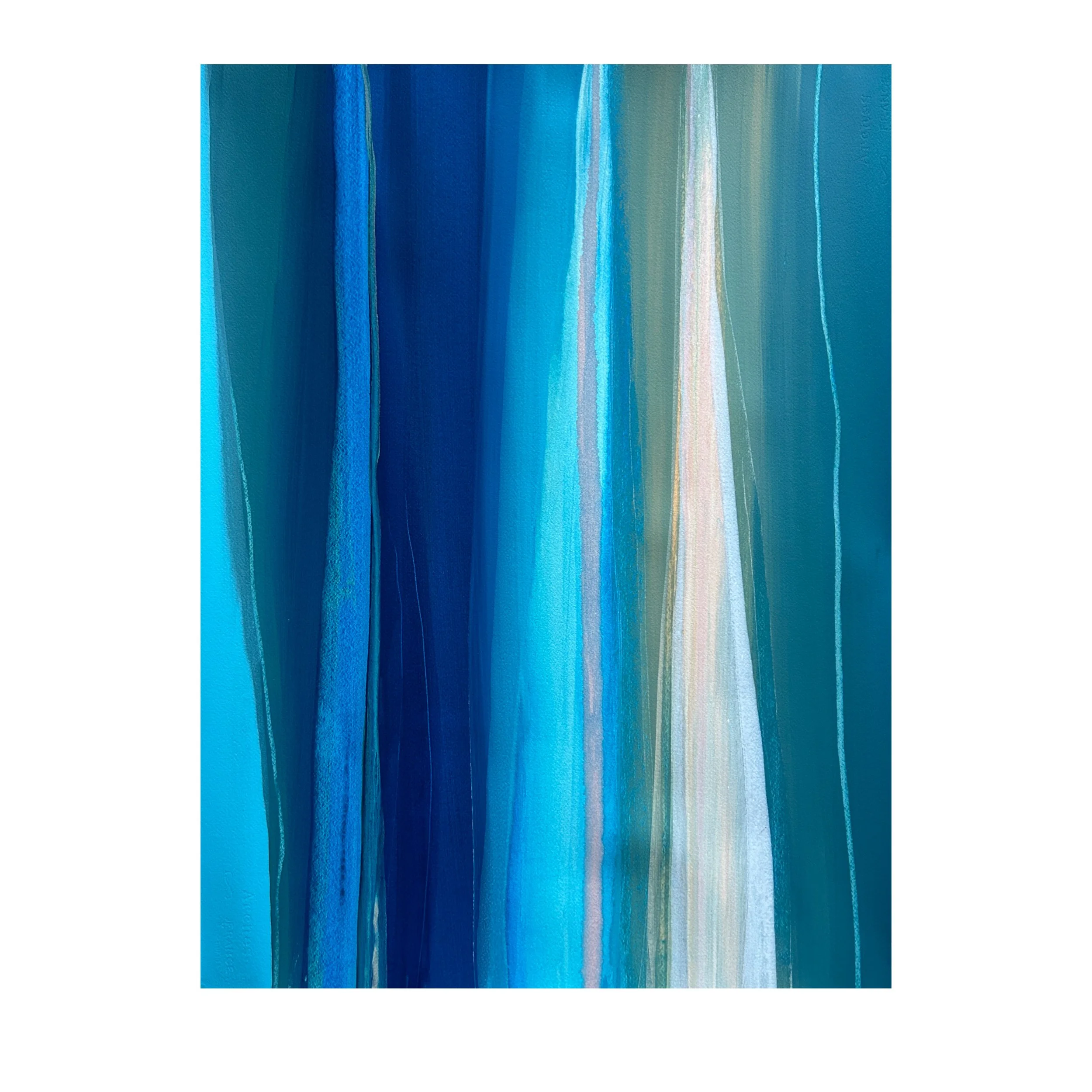 "Blue Light 1"
22" x 30"
Unframed Work on Paper 
$1100