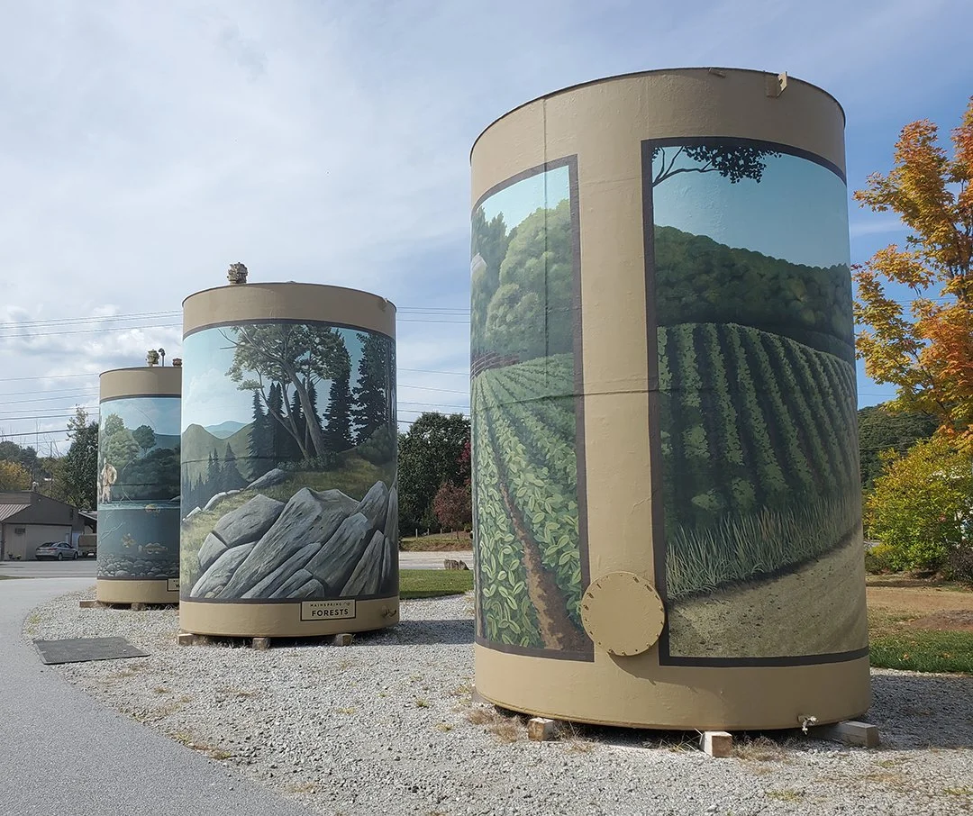 Franklin Water Tank Murals