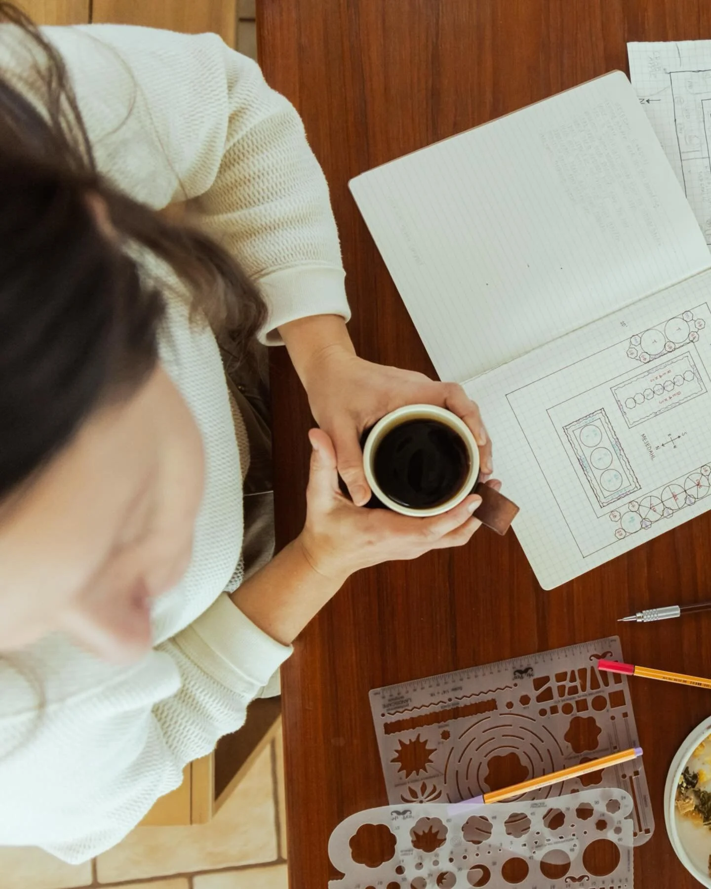 Garden design work today! Swipe right to see the best notebook my friend @paddlinmadelyne made for me. It has alternating lined and graph paper for keeping client notes and sketches all in one place! 

When we meet I&rsquo;m taking note of your garde