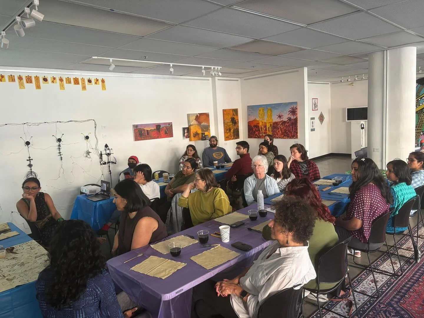 Kicking off the festival with Nikita Shah&rsquo;s Kalamkari workshop!!