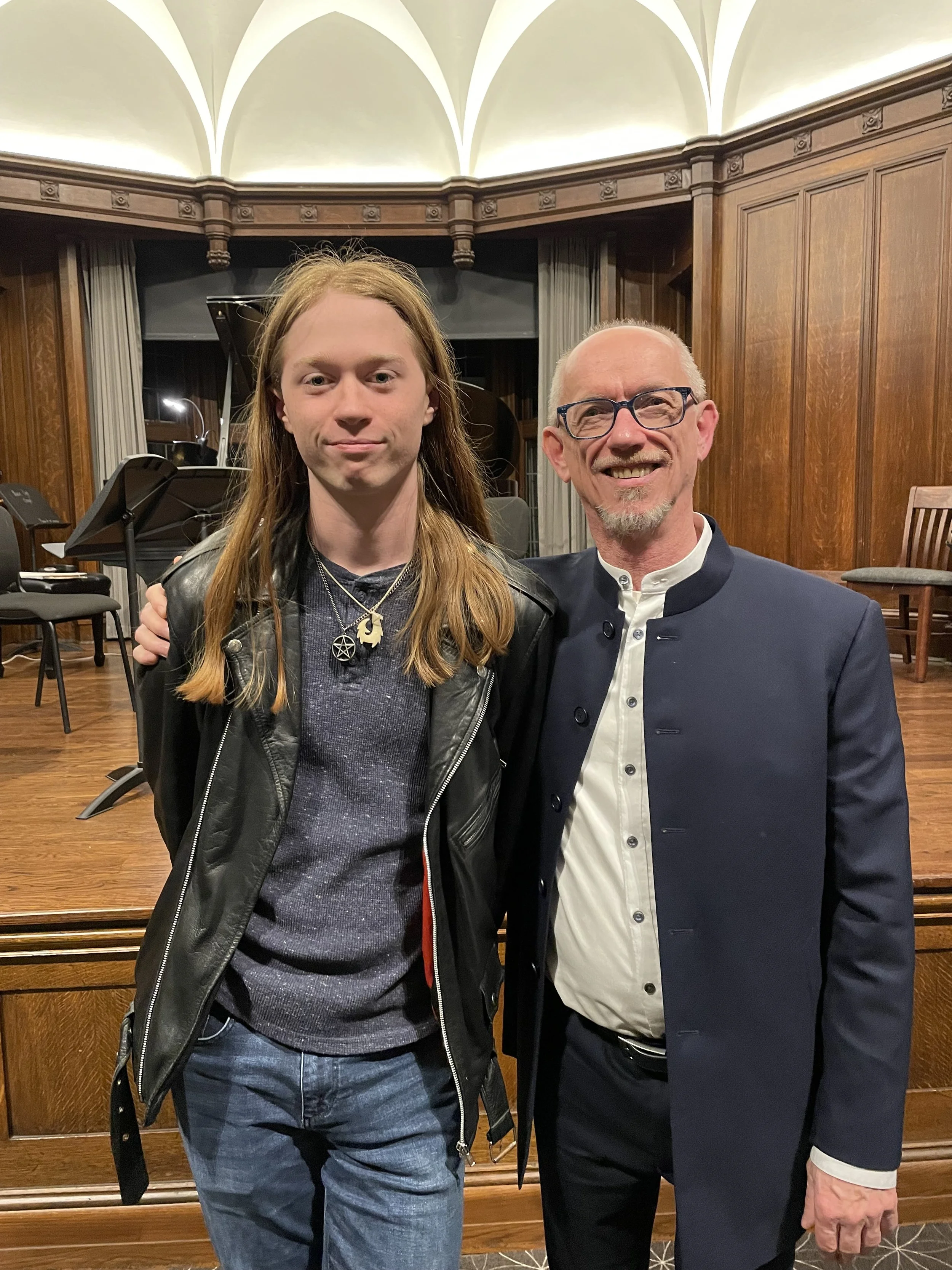 Eliot Chapel- Reed College, Max and Jeff Payne, Director of the FNM-YCP in Portland, OR  (April 2026)