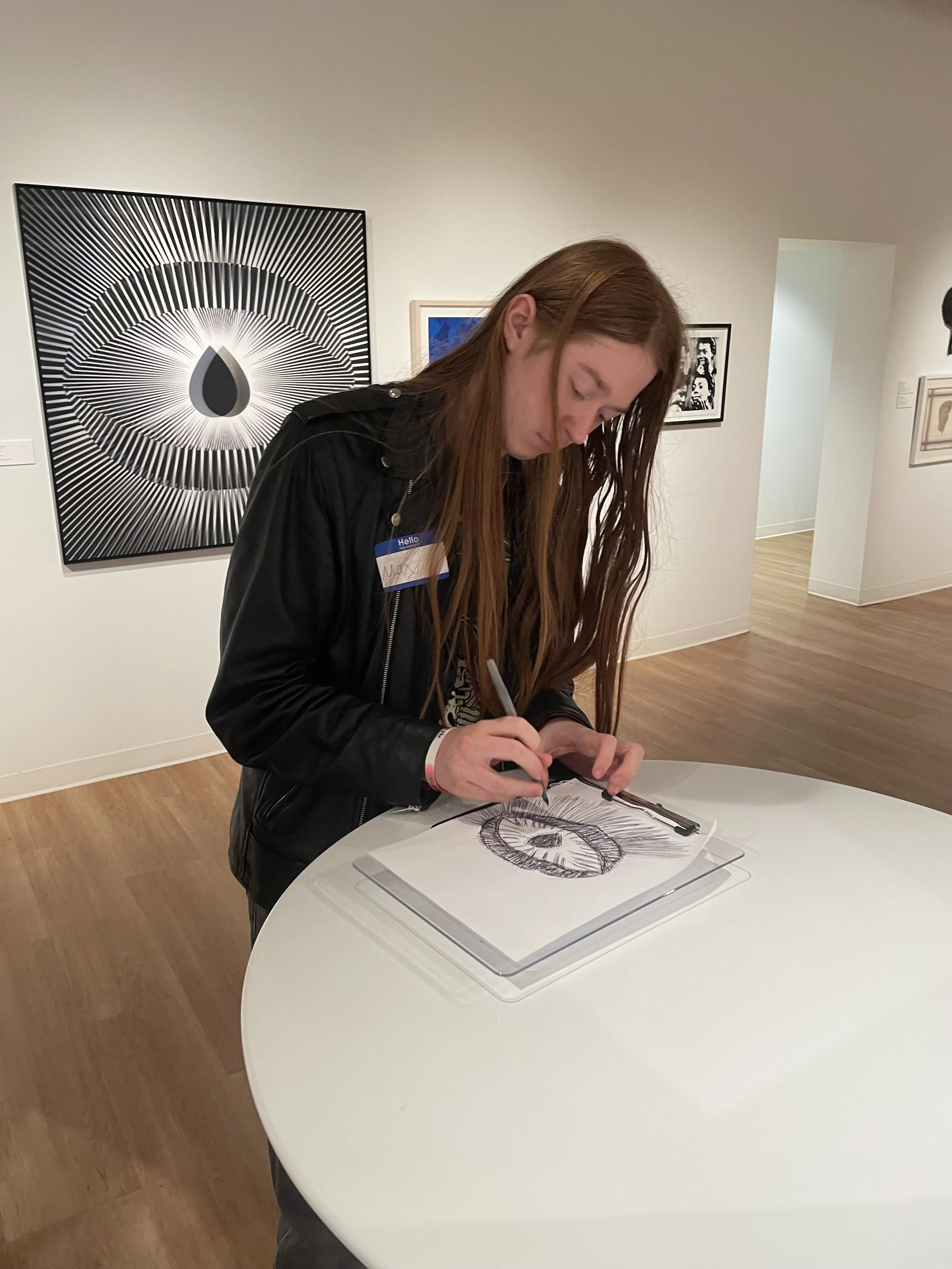 Max at the Jordan Schnizter Gallery in NW Portland, OR- early fall 2025