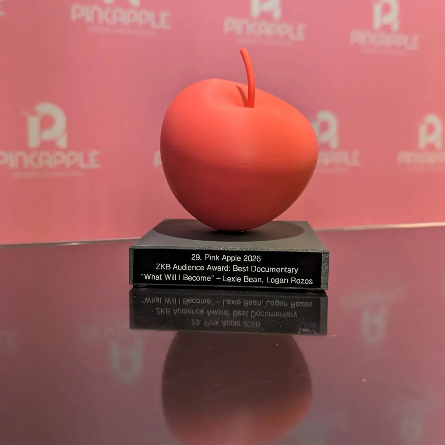 One of our first festival competitions since sweet times at @berlinale_generation 🩷 Thankful to share we won the Audience Award for Best Documentary 🩷🩷 at @pinkapplefilmfestival - the largest LGBT fest in Switzerland. 
.
.
It means the world to of