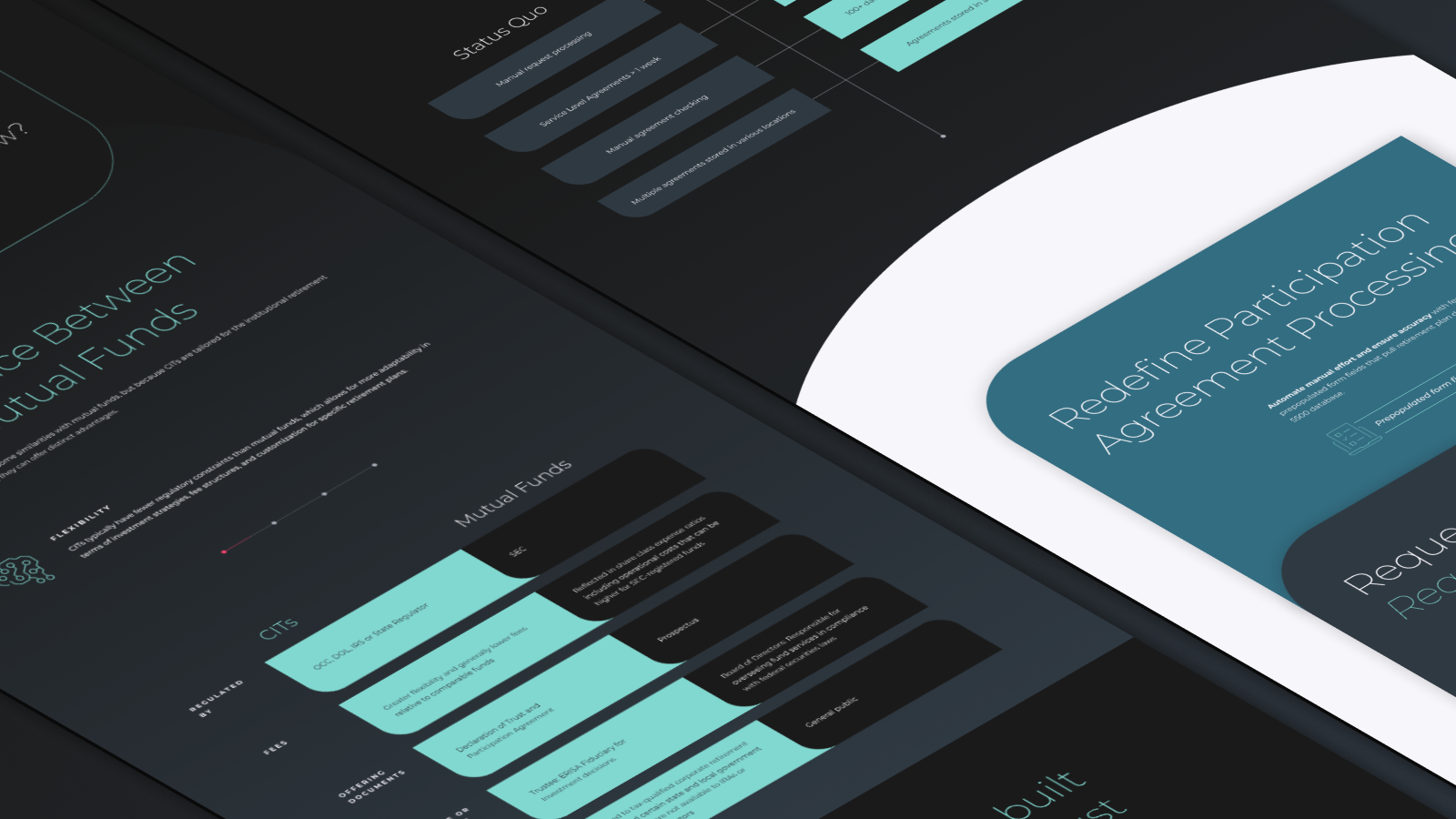 isometric image of boardingpass and cit pages on great gray trust website