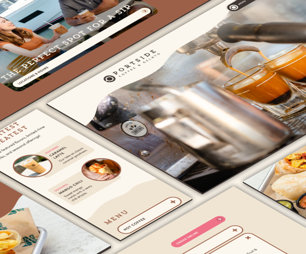 Portside Coffee & Gelato Website