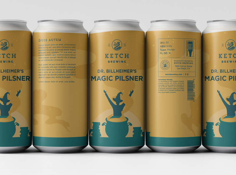 image of Ketch Magic Pilsner cans