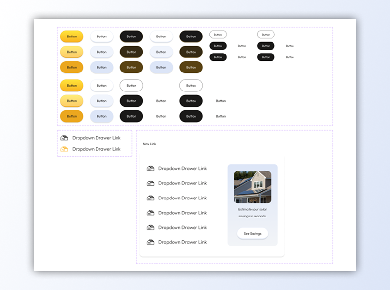 image of valley solar design system links and buttons