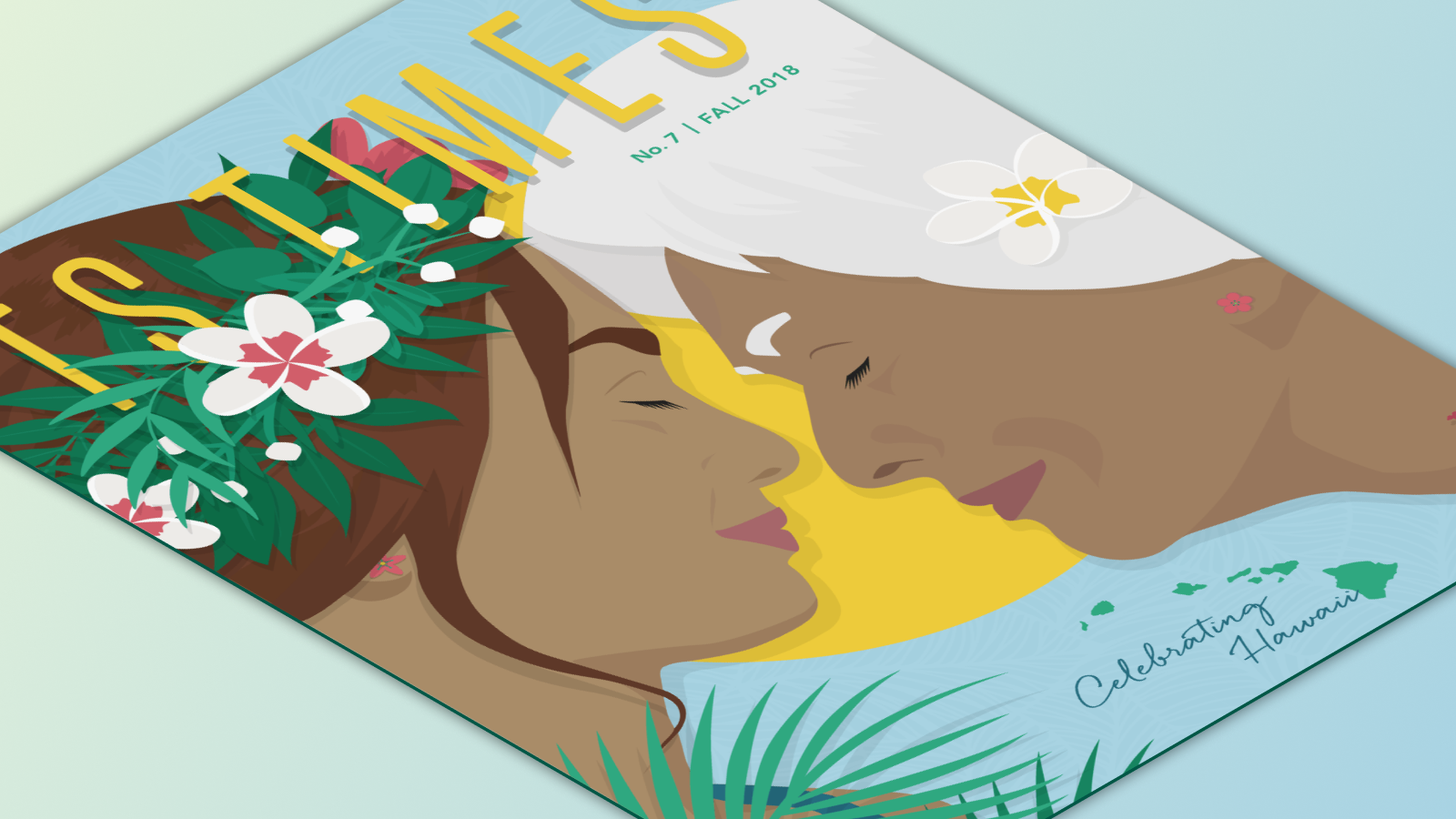 isometric image of T S Times illustrated magazine cover