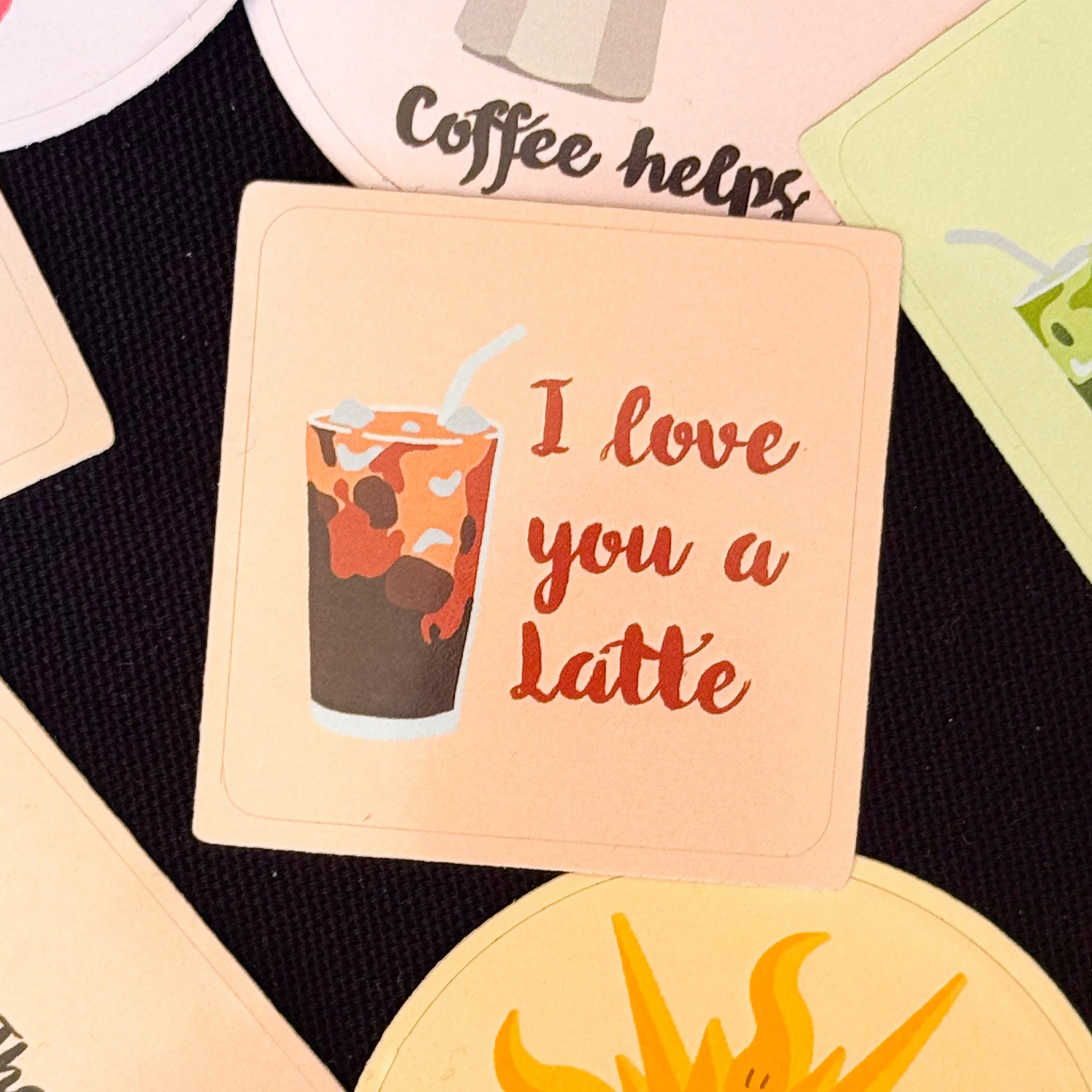 I love you a latte - Sticker