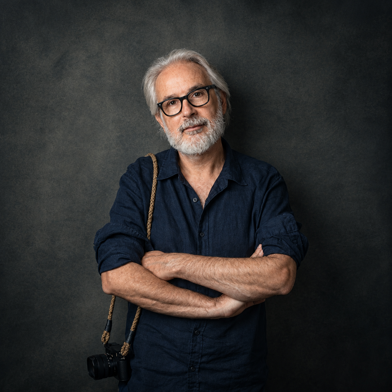 Ritratto di Stefano Mirabella, fotografo di strada nato a roma