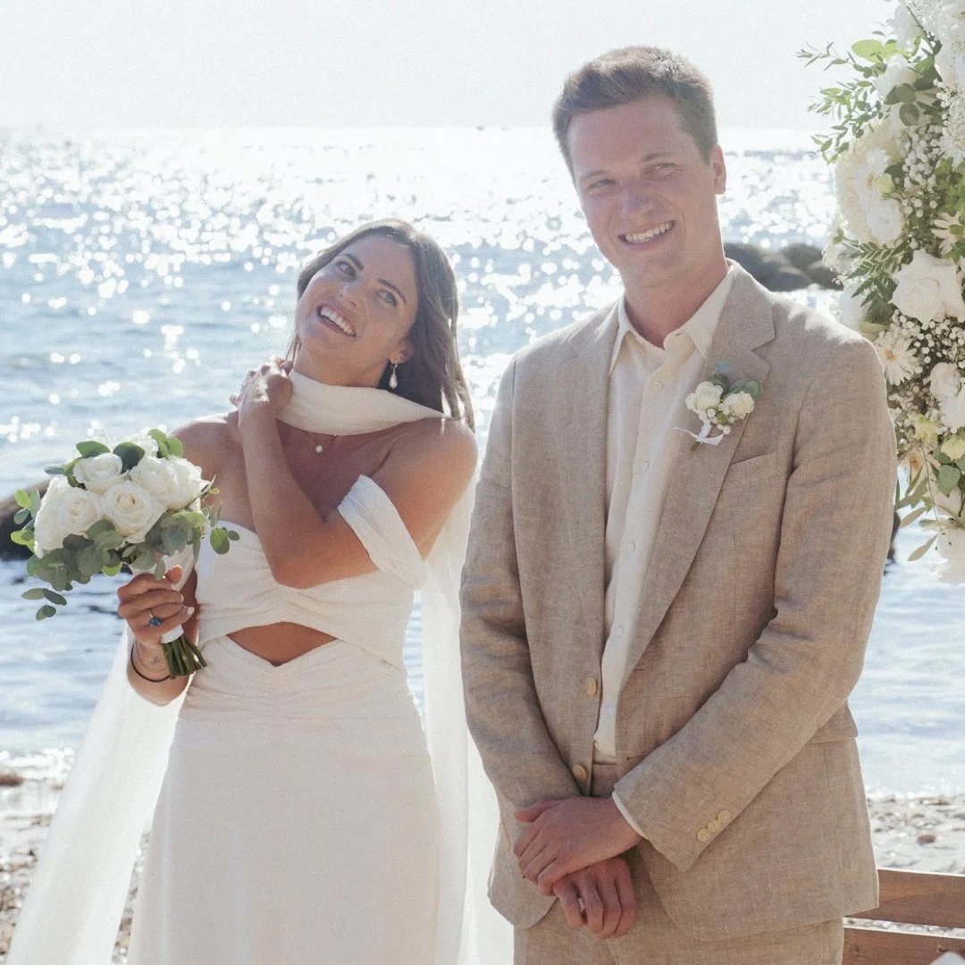 Sara Van Pee wedding stylist bride groom styling