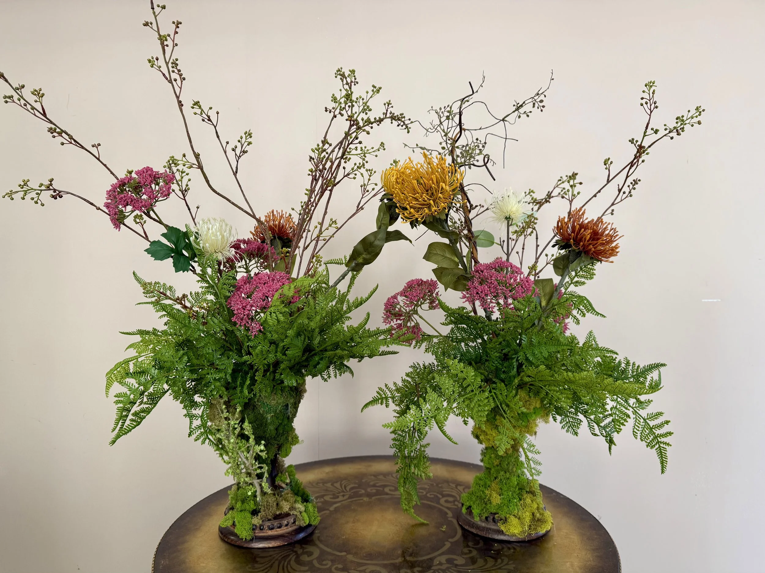 Large Wooden-Vased Arrangements (4)