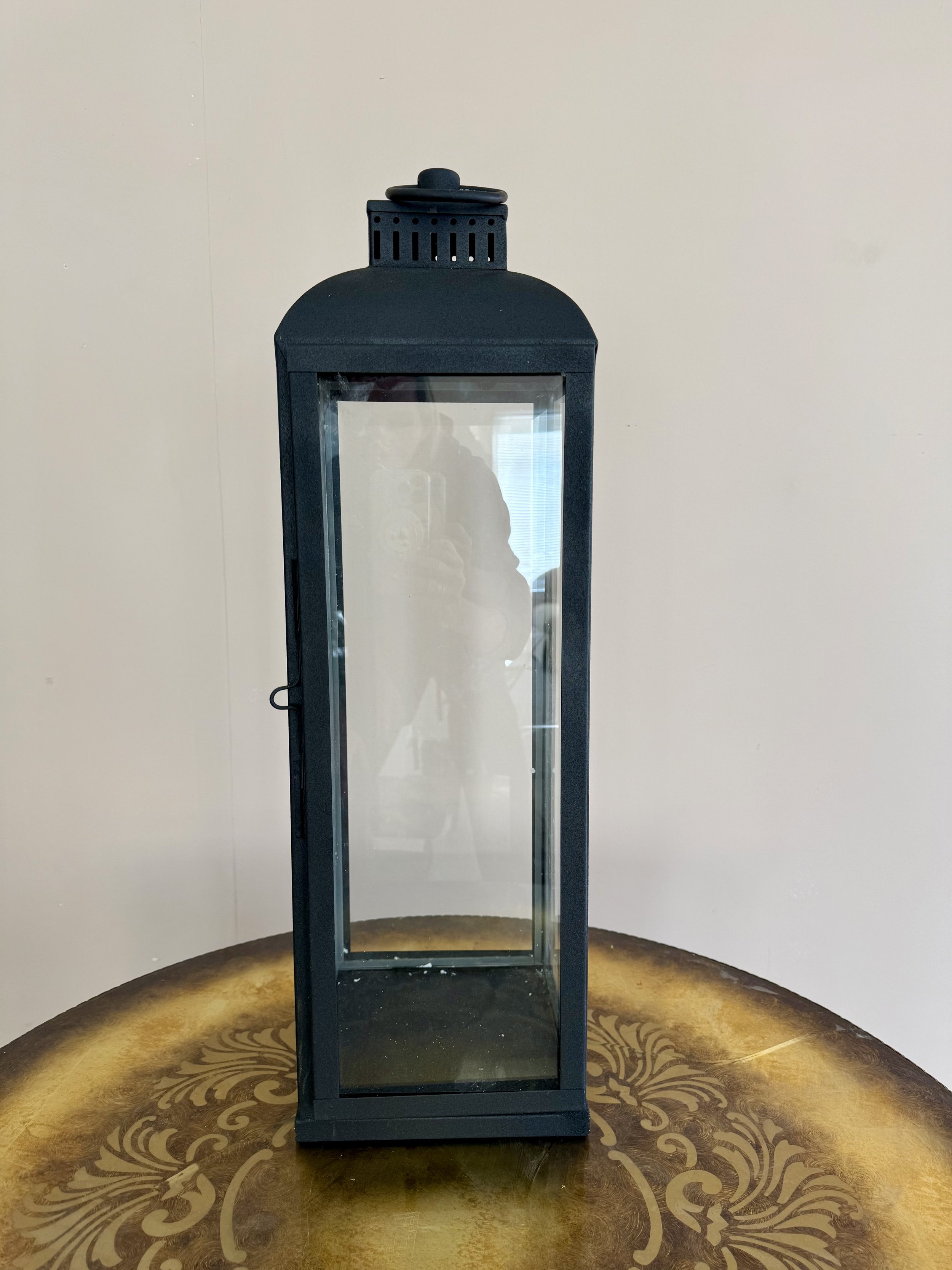 Black Metal Lantern (1)
