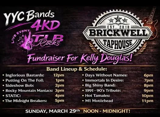TLB Rocks Fundraiser for Kelly Douglas