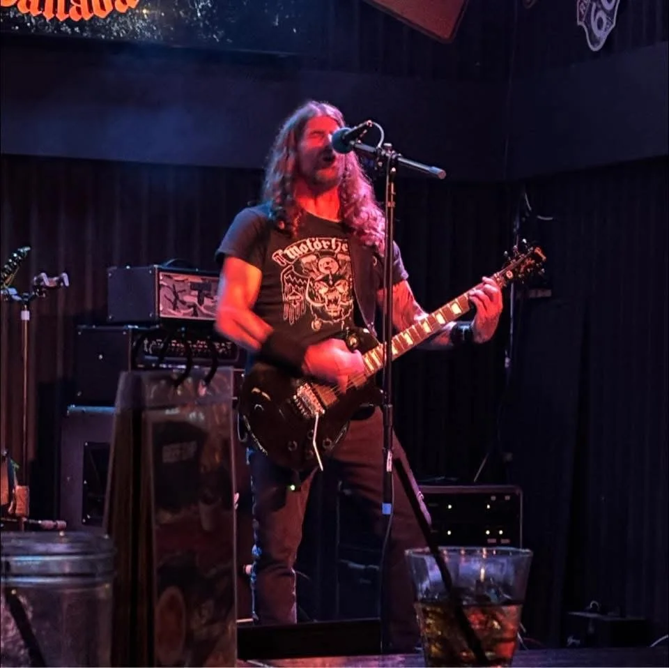M1 Motörhead Tribute guitarist performing Ace of Spades live on stage