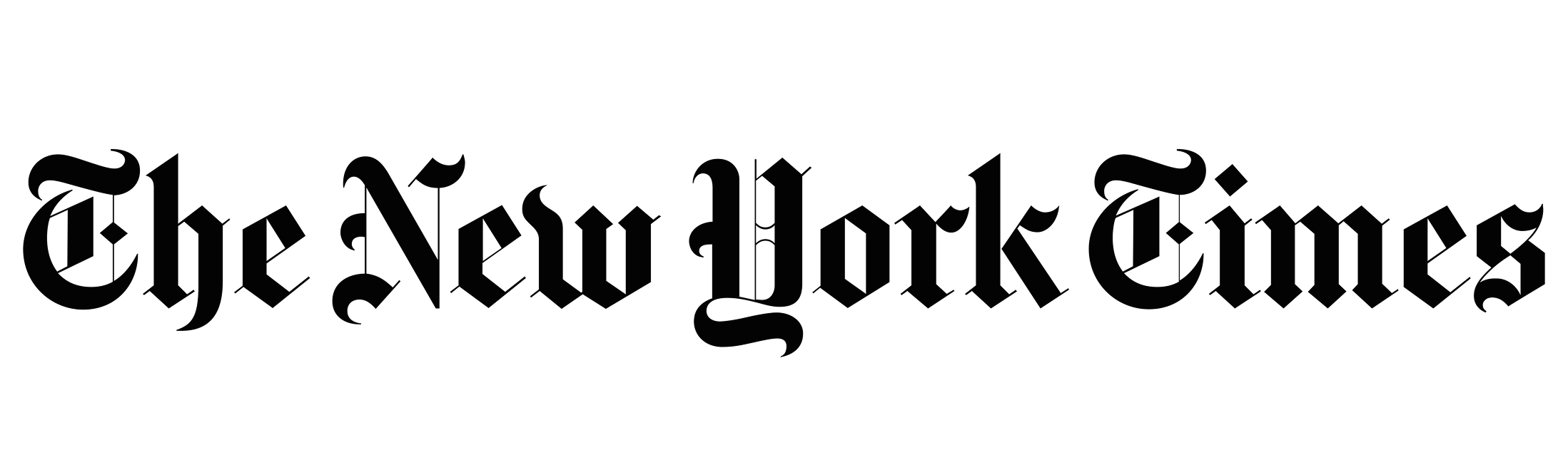 Black logo of The New York Times.