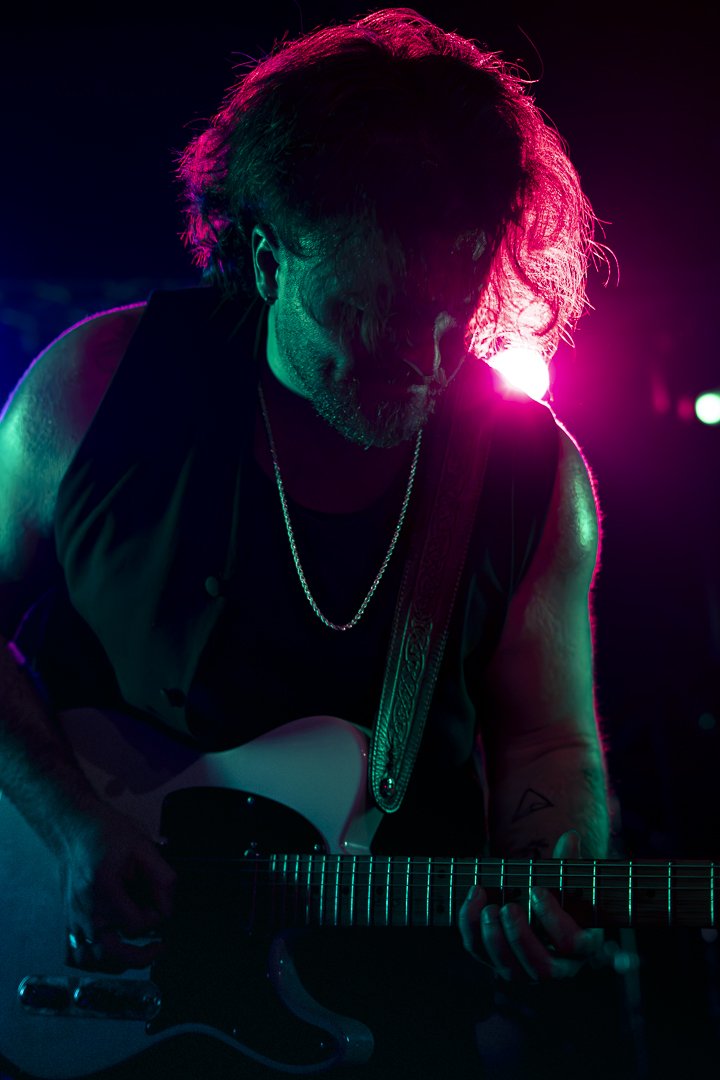 Cinematic music portrait of guitarist at Papillon Southampton by Frisson Media