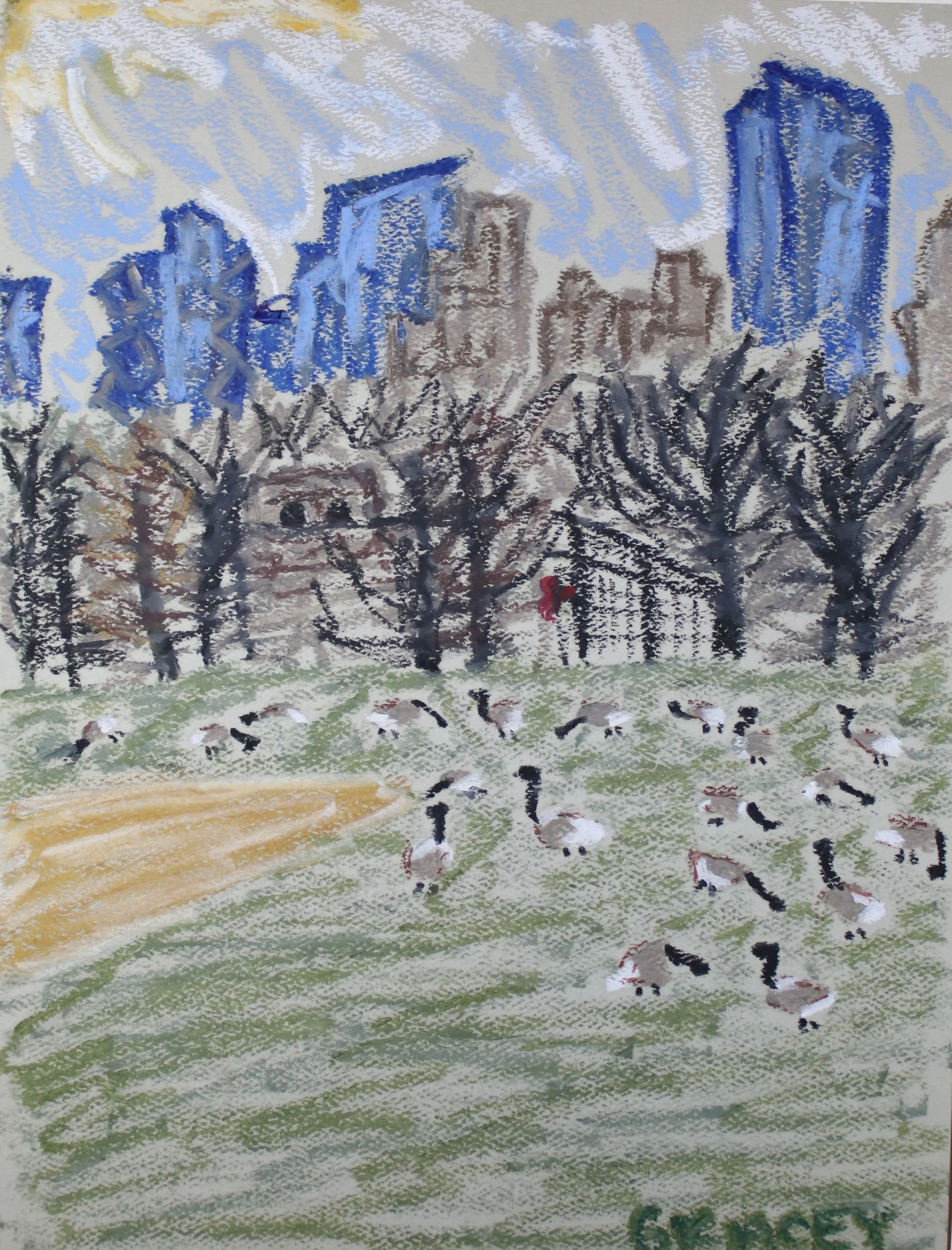 Geese on Great Lawn #2, 2026