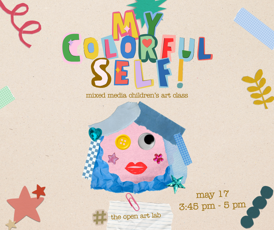 My Colorful Self (Mixed Media Self-Portrait)