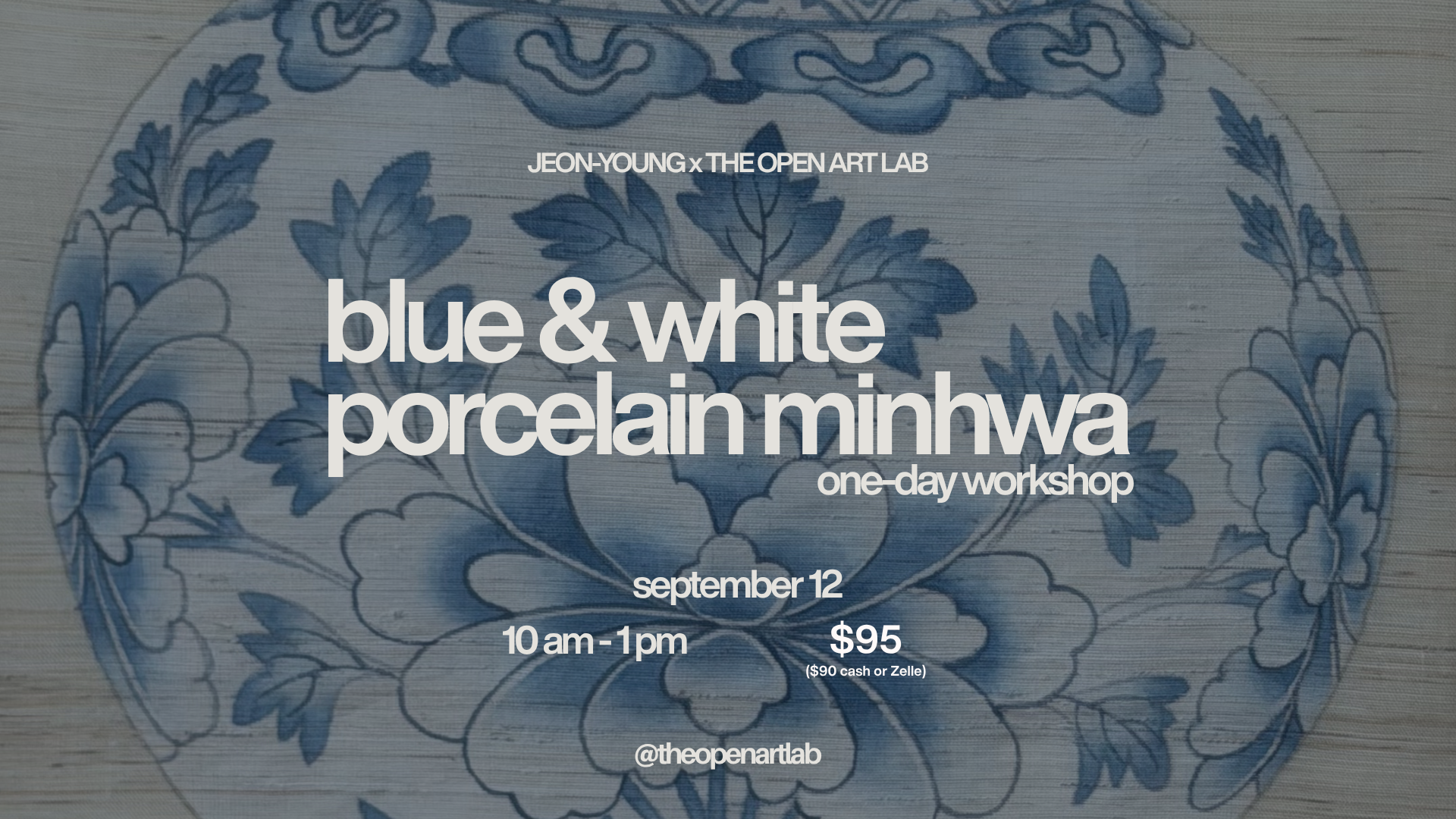 Blue and White Porcelain Minhwa One-Day Workshop