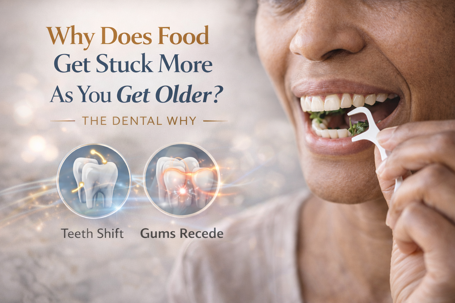 Dental Why’s: Why Does Food Get Stuck More As You Get Older?