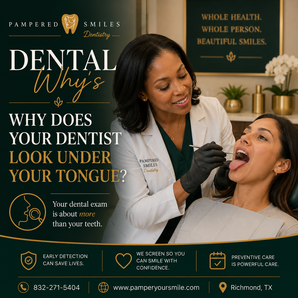 Dental Why's: Why Does Your Dentist Look Under Your Tongue?